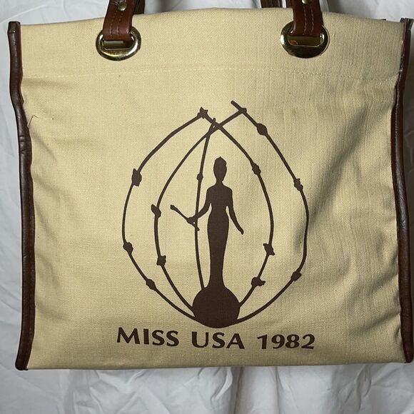 handbag 👜 VTG MISS AMERICA 1982 MAYBELLINE - Picture 1 of 8